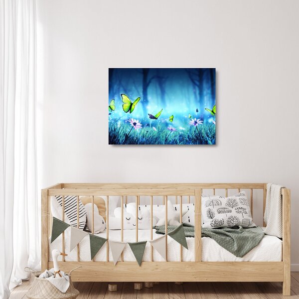 Staklena slika - Mistična gozdna jasa (70x50 cm)