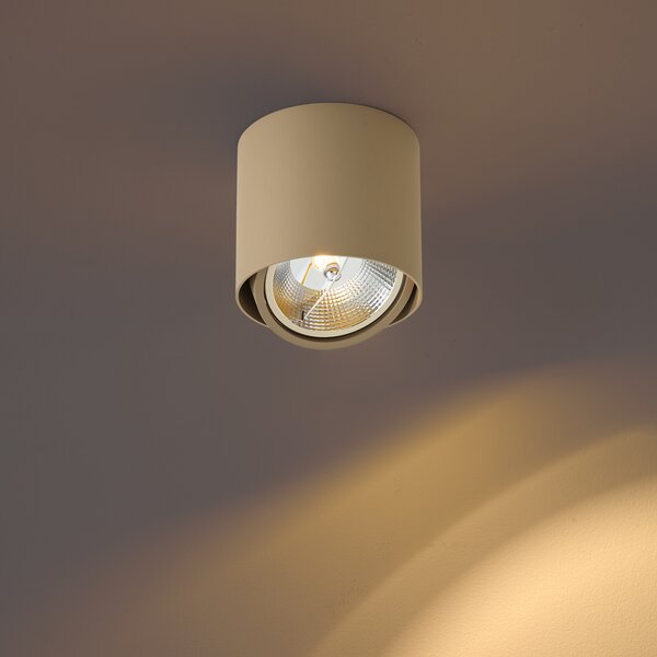 Moderni podesivi stropni reflektor taupe GU10 AR111 - Impact