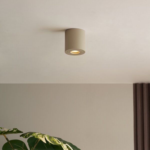 Moderna stropna reflektorska svjetiljka taupe GU10 50mm IP44 - Capa