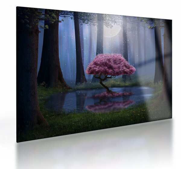 Staklena slika - Čarobna noć (70x50 cm)