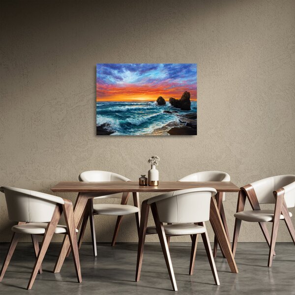 Staklena slika - Zalazak sunca (70x50 cm)