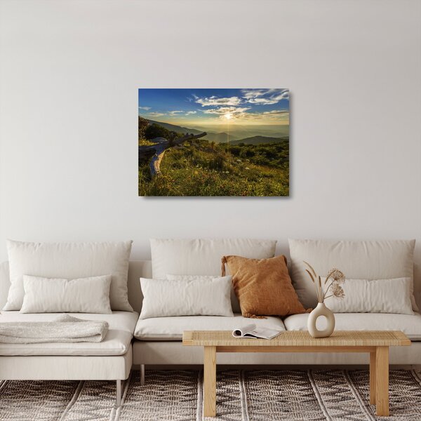 Staklena slika - Pogled na okolicu (70x50 cm)