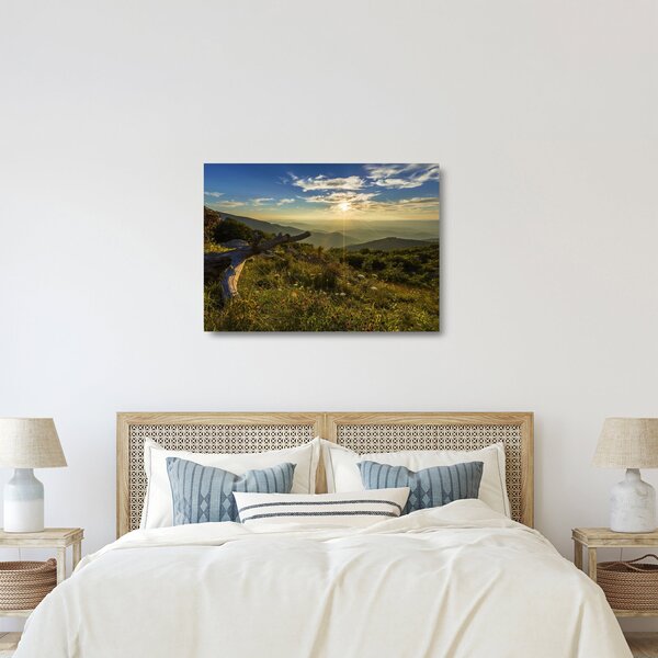 Staklena slika - Pogled na okolicu (70x50 cm)