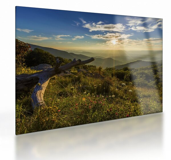 Staklena slika - Pogled na okolicu (70x50 cm)