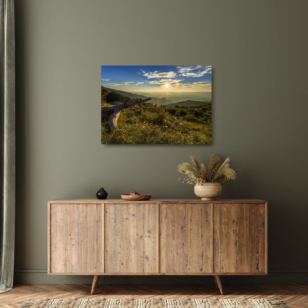 Staklena slika - Pogled na okolicu (70x50 cm)