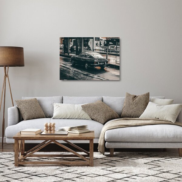 Staklena slika automobila u pokretu (70x50 cm)