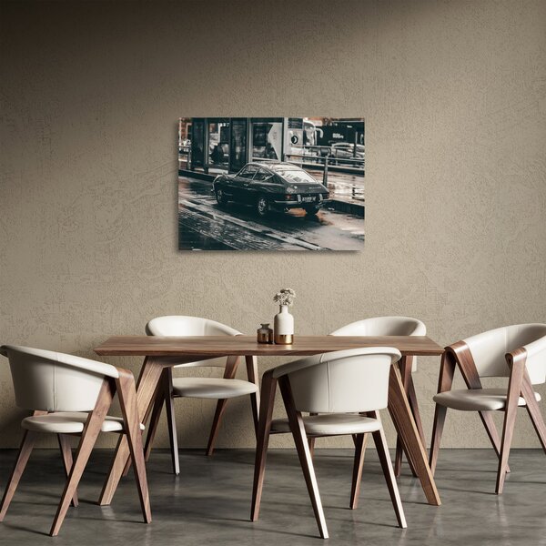 Staklena slika automobila u pokretu (70x50 cm)