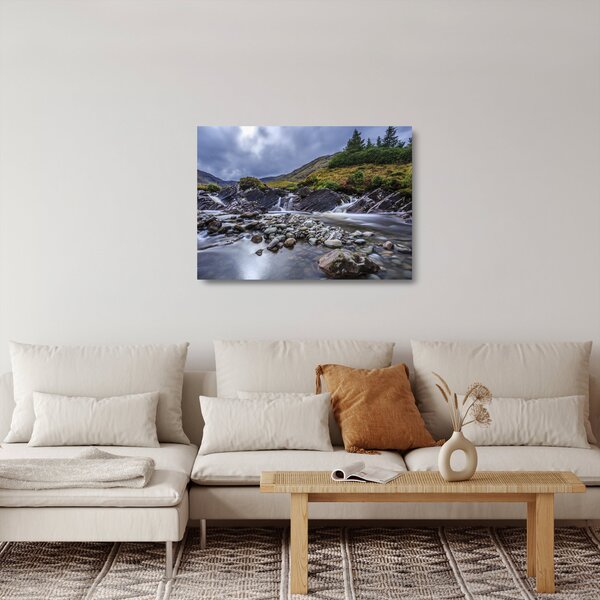 Staklena slika vode koja teče (70x50 cm)