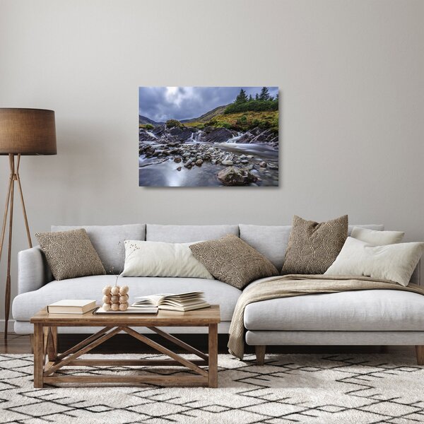 Staklena slika vode koja teče (70x50 cm)