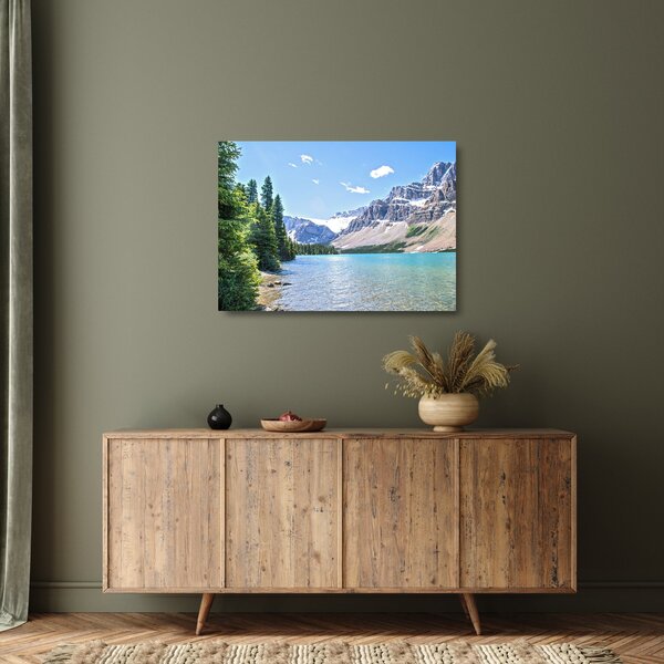 Staklena slika Alpskog jezera (70x50 cm)