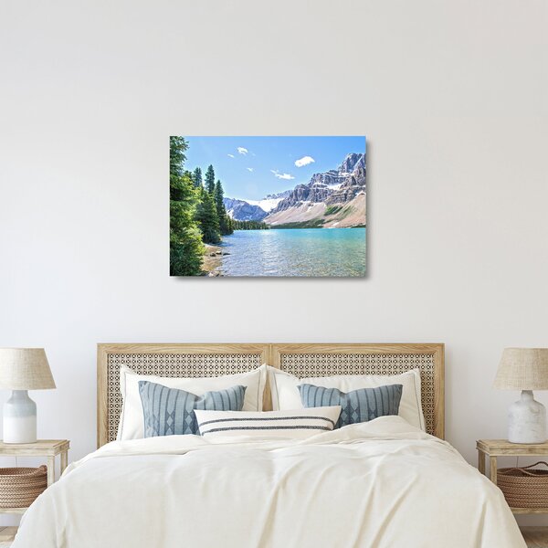 Staklena slika Alpskog jezera (70x50 cm)