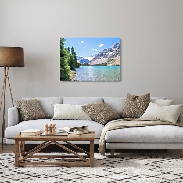 Staklena slika Alpskog jezera (70x50 cm)