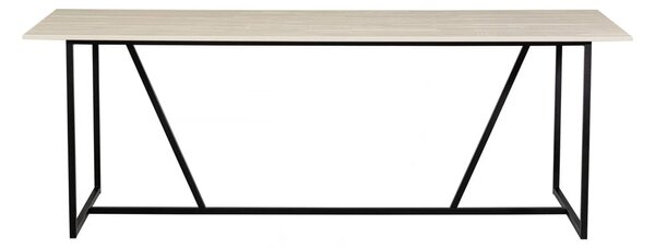 Blagovaonski stol od čvrste jeseni 90x220 cm Silas – WOOOD