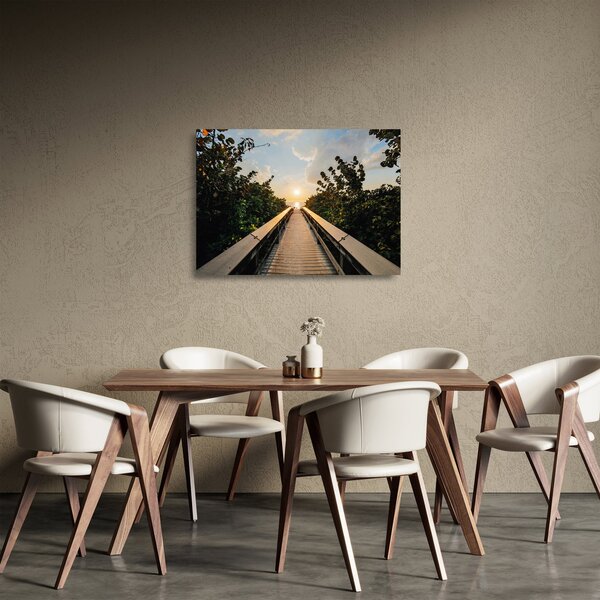 Staklena slika - put do sunca (70x50 cm)