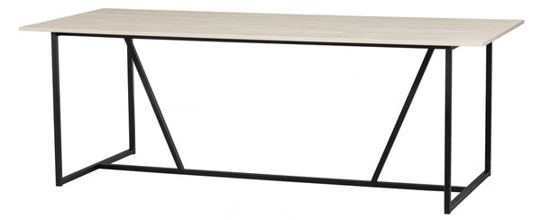 Blagovaonski stol od čvrste jeseni 90x220 cm Silas – WOOOD