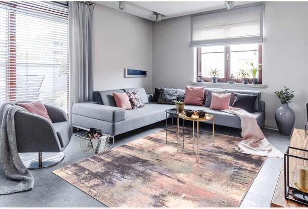 Svijetlo ružičasti vuneni tepih 160x240 cm Fizz – Agnella