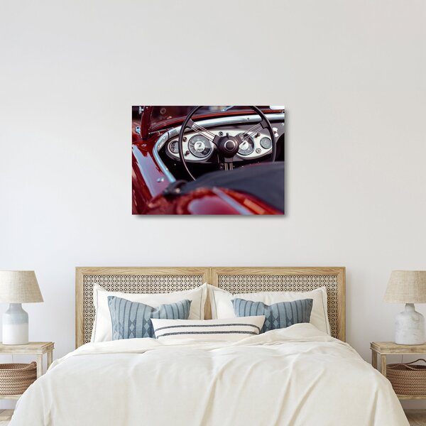 Staklena slika - Detalj automobila (70x50 cm)