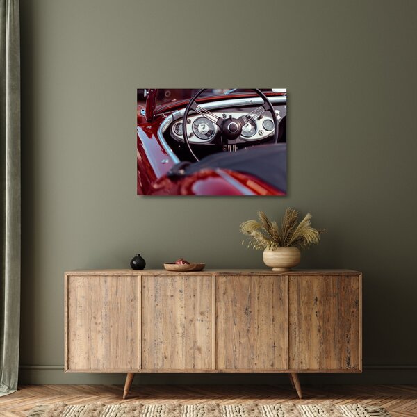 Staklena slika - Detalj automobila (70x50 cm)