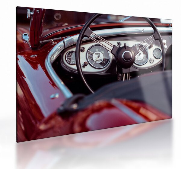 Staklena slika - Detalj automobila (70x50 cm)