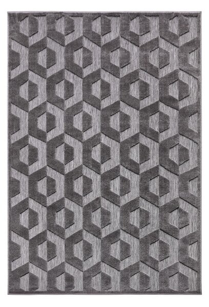 Antracitno sivi tepih 200x285 cm Iconic Hexa – Hanse Home