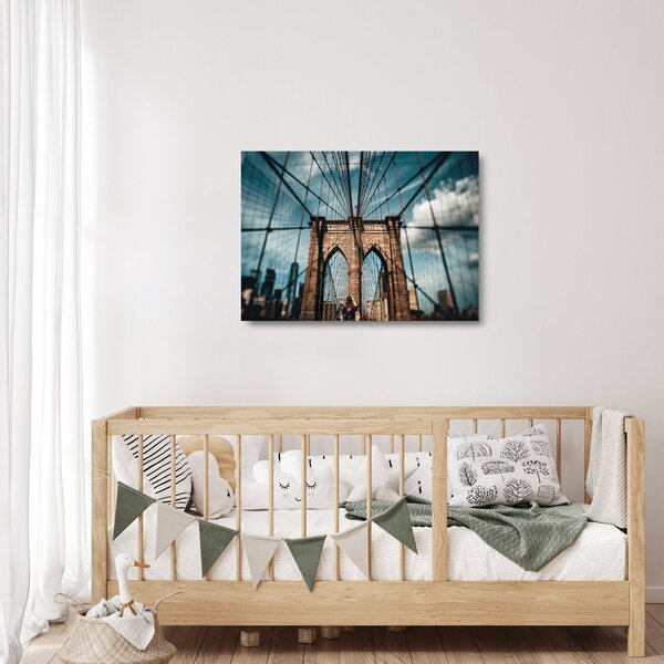 Staklena slika - Brooklyn Bridge (70x50 cm)