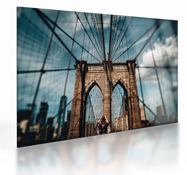 Staklena slika - Brooklyn Bridge (70x50 cm)