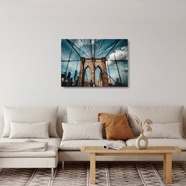 Staklena slika - Brooklyn Bridge (70x50 cm)