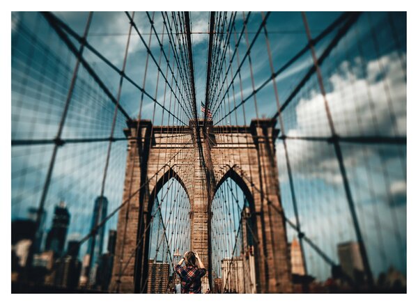 Staklena slika - Brooklyn Bridge (70x50 cm)