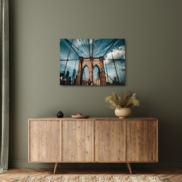 Staklena slika - Brooklyn Bridge (70x50 cm)