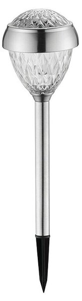 BAUHAUS Solarna svjetiljka sa šiljkom za zemlju LED (Srebrne boje, 6 lm)