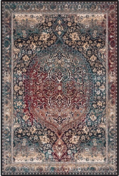 Tamno zeleni vuneni tepih 160x240 cm Ava – Agnella