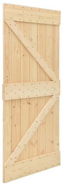 Klizna vrata NARVIK Prirodna i crna 90 x 210 cm (213 5 cm) - 90 x 210 cm (213 5 cm) Trokutasti