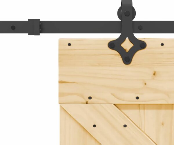 Klizna vrata NARVIK Prirodna i crna 70 x 210 cm (213 5 cm) - 70 x 210 cm (213 5 cm) Trokutasti