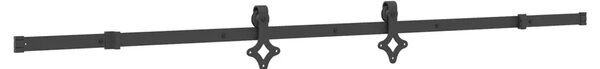 Klizna vrata NARVIK Prirodna i crna 90 x 210 cm (213 5 cm) - 90 x 210 cm (213 5 cm) Trokutasti