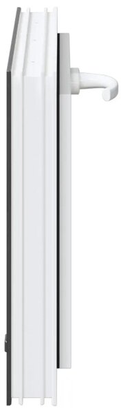 Prozor za podrum RISOR 60 x 40 cm PVC i prozirno obično staklo - Antracit 60 x 40 cm s dvostrukim staklenjem