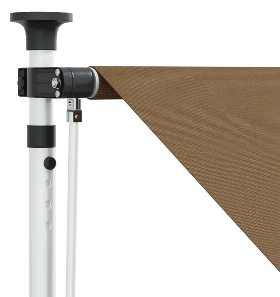 Ručno sklopiva tenda Bež 350 cm - Bež 350 cm Bijeli okvir