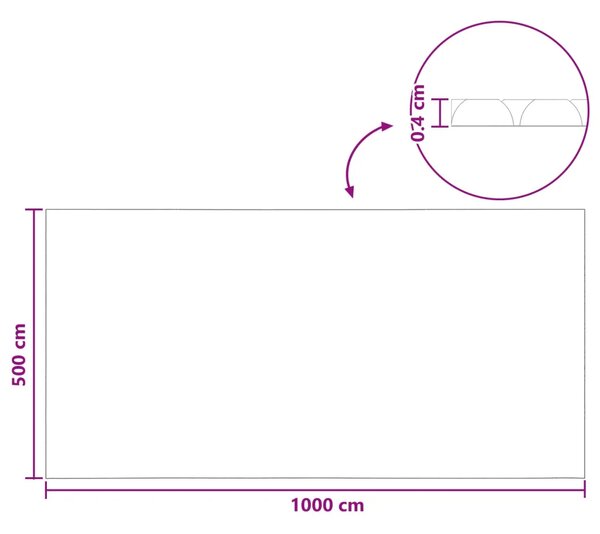 Solarni pokrivač za bazen 1000 x 500 cm 110 μm Četvrtasti PE - Crna 1000 x 500 cm 110 μm