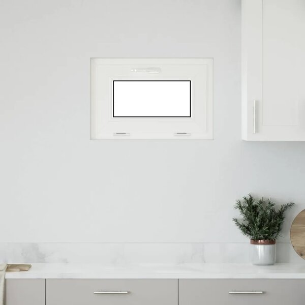Prozor za podrum RISOR 60 x 40 cm PVC i prozirno obično staklo - Antracit 60 x 40 cm s dvostrukim staklenjem