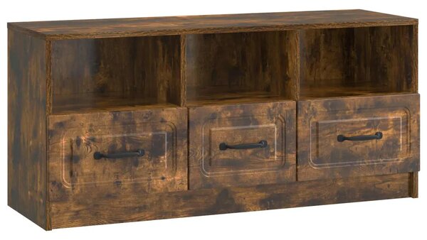 TV ormar Dimljeni hrast 102 x 34 5 x 47 cm Konstruirano drvo - Dimljeni hrast