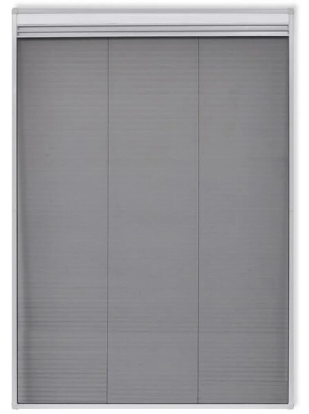 Plisse Mreža za komarce - Mreža protiv insekata za prozor 160x80 cm Aluminij i žaluzina - Bijela 80 x 160 cm Bijela 80 x 160 cm