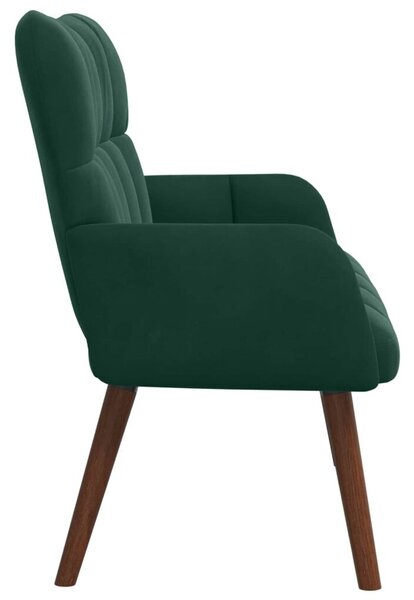 Sofa za dvije osobe Tamnozelena 115 x 61 x 87 cm Baršun - Tamnozelena