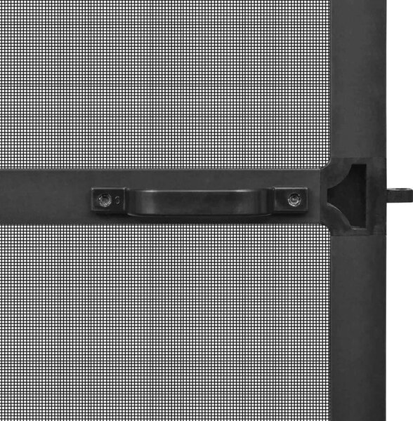 Zaslon za insekte s čepom Antracit i crna 120 x 240 cm - Antracit 120 x 240 cm