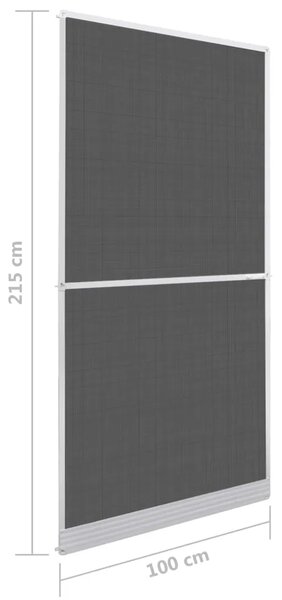 Zaslon za insekte s čepom Bijela i crna 100 x 215 cm - Bijeli 100 x 215 cm