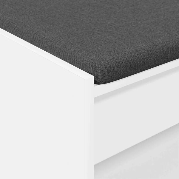 Klupa za hodnik Bijeli 63 x 38 x 45 cm - Bijeli 63 cm