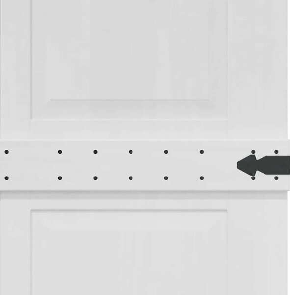 Vrata staje CORONA 80 x 210 cm Masivna borovina Bijela - 80 x 210 cm Bijela