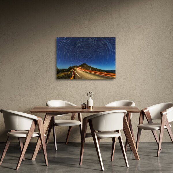 Staklena slika rotirajućih zvijezda (70x50 cm)