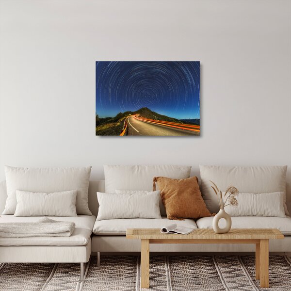 Staklena slika rotirajućih zvijezda (70x50 cm)