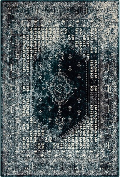 Petrolej zeleni vuneni tepih 133x180 cm Eve – Agnella