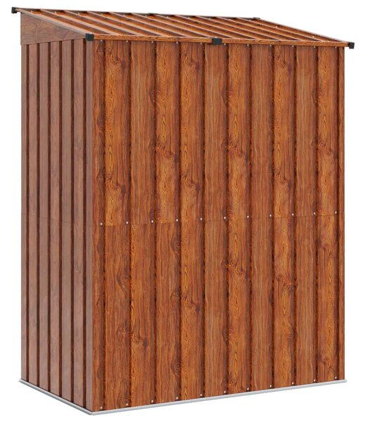 Vrtne šupe Smeđa 137 x 81 x 180 cm Metal - Smeđa 153 x 83 x 179 cm
