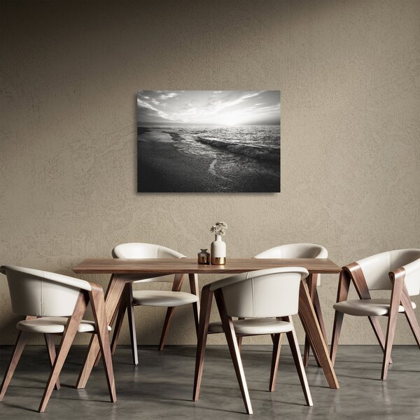 Staklena slika - Na obali mora (70x50 cm)